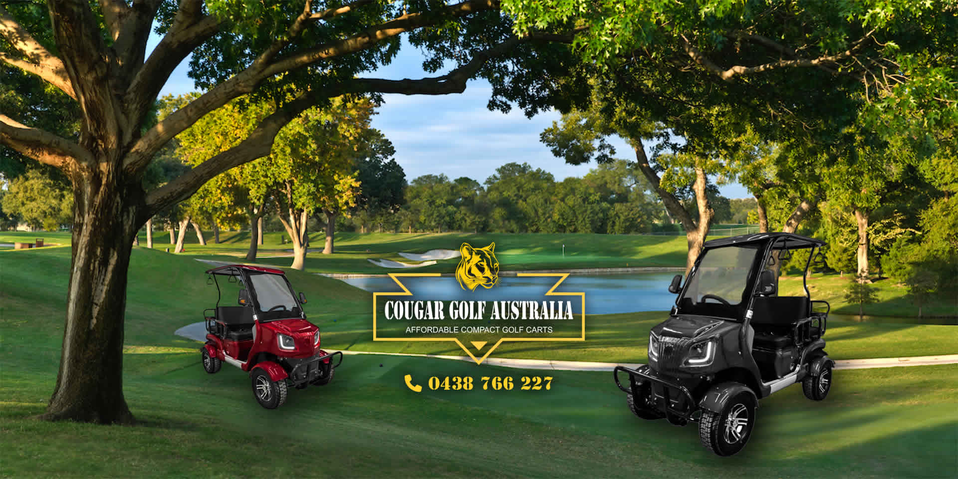 Cougar Golf Australia Affordable Compact Golf Carts Brisbane, Gold